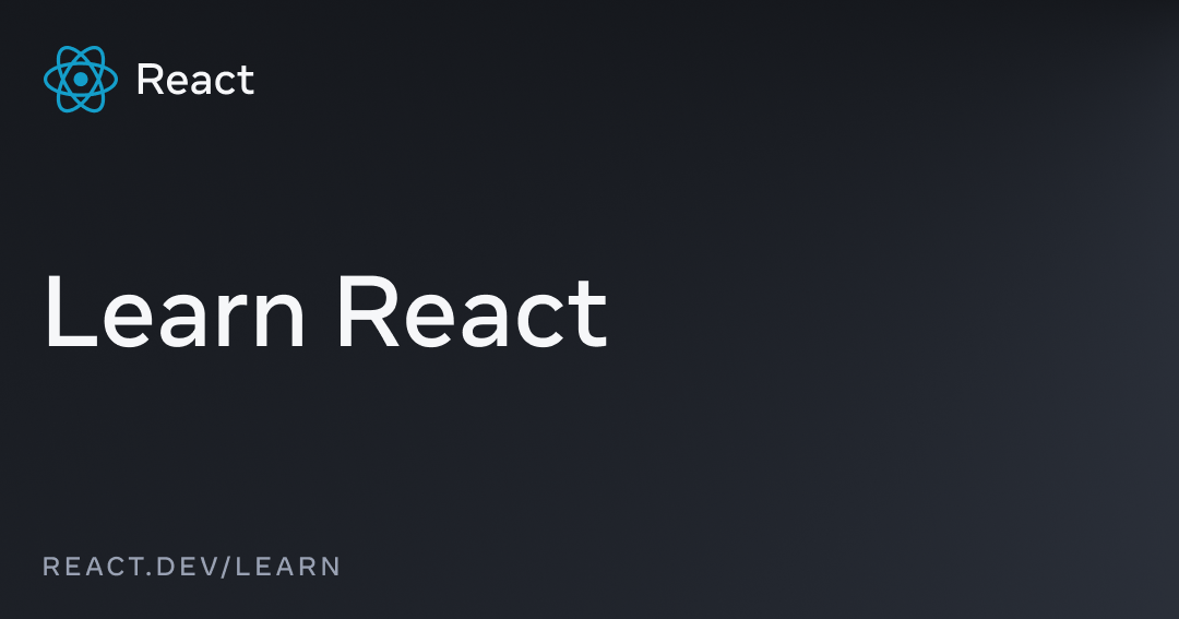 Start a New React Project – React