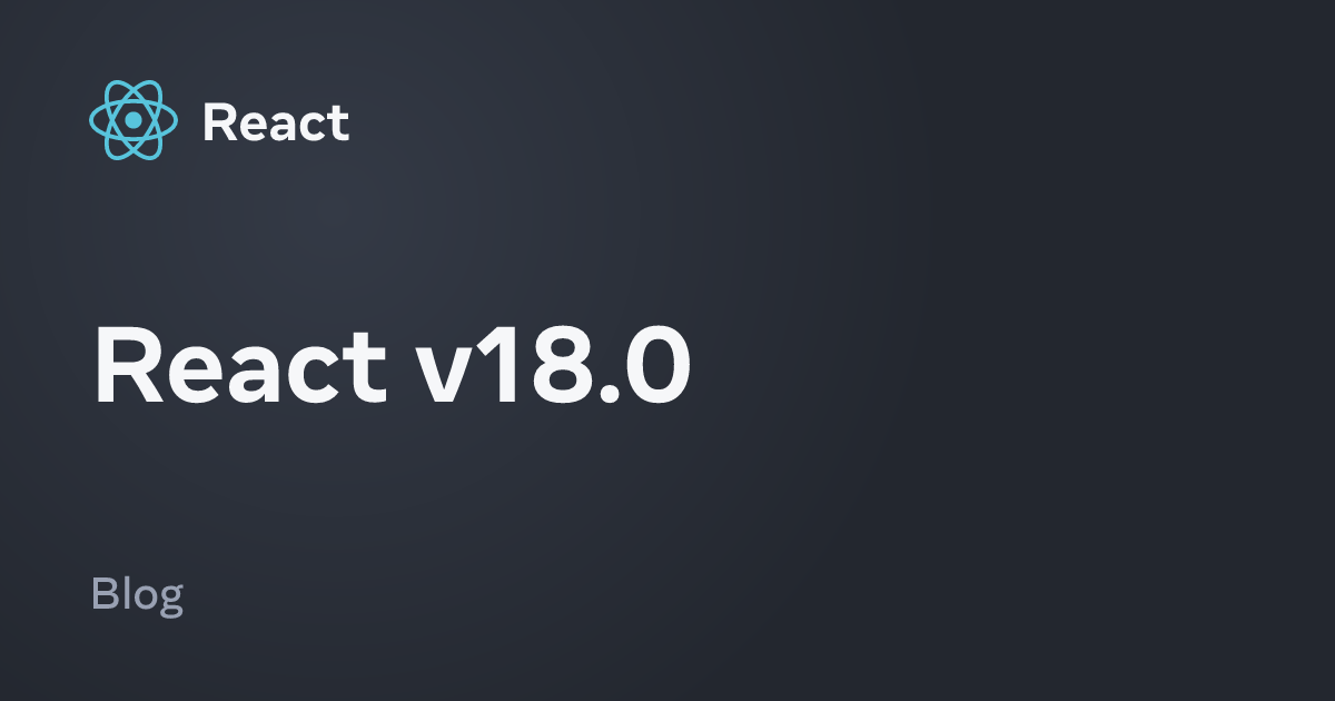 React v18.0
