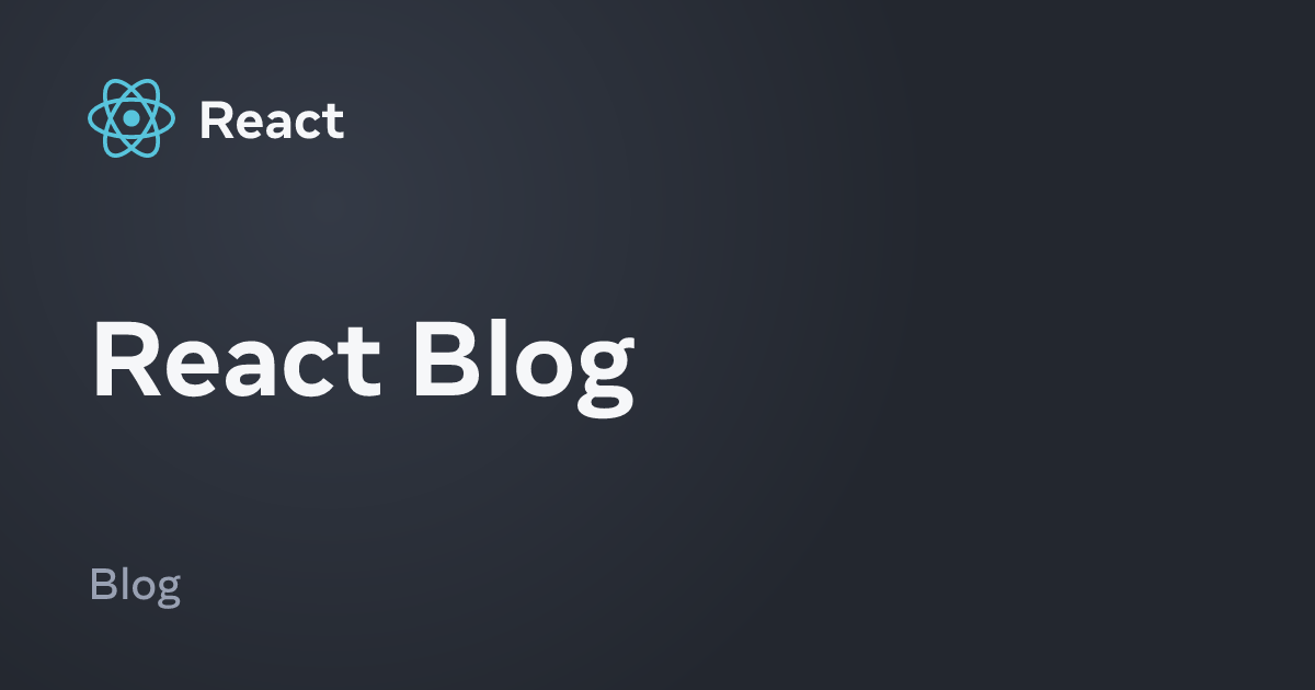 React Blog – React