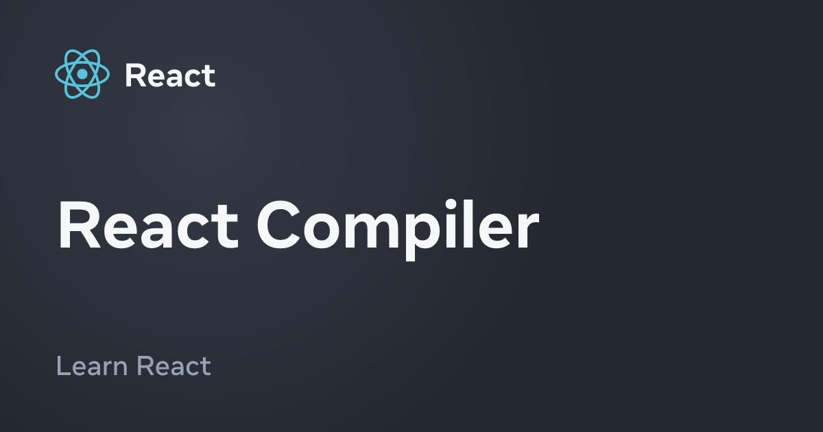 React Compiler – React